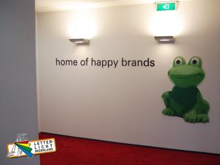 Losse freesletters binnenreclame